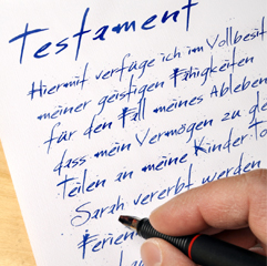 Auslegung von Testamenten